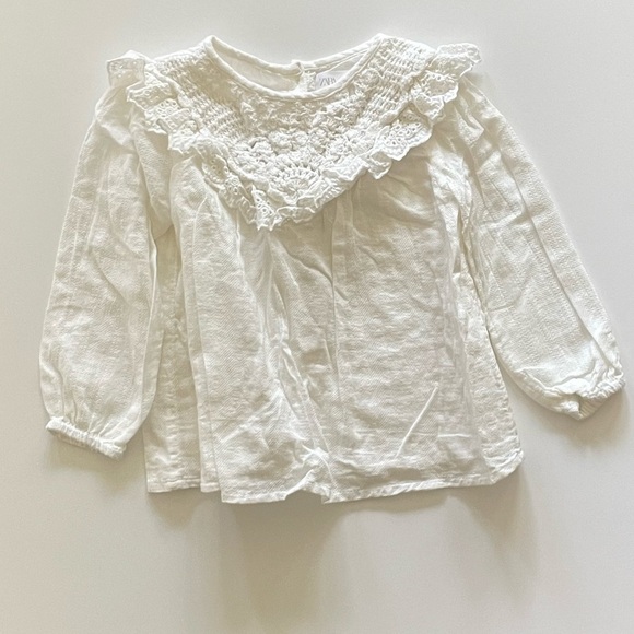 Zara Other - Zara girls white top‎